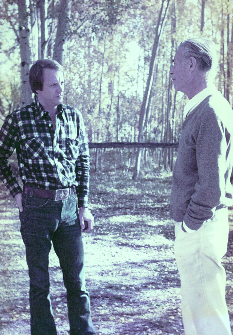 Author Alan Louis Kishbaugh and Frank Waters in 1969